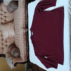 Men 2xl  burgundy Crew neck sweater